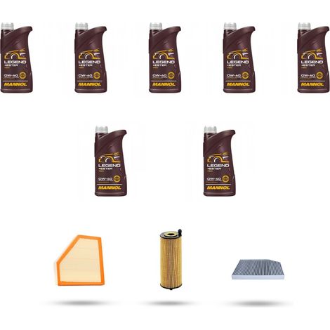 Kit tagliando 4 FILTRI e 7L OLIO compatibile con Bmw serie 3 (G20, G21,G80) m3 353kw dal 2020 (1/5)