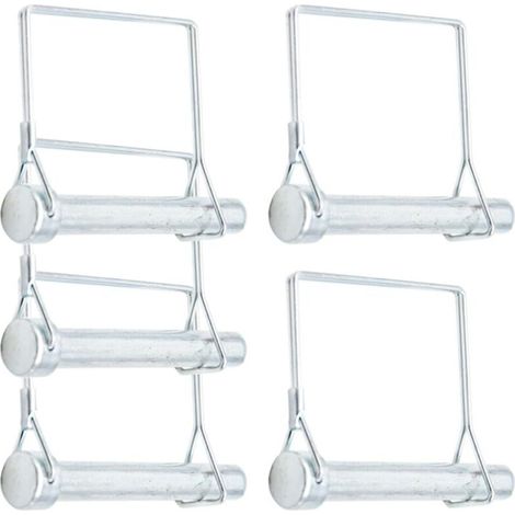Lot de 5 broches de prise de force carrées robustes de 12 x 80 mm pour remorque, agriculture (1/5)