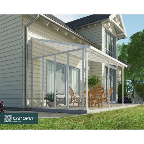 Palram – Paroi latérale pour pergola 3 m – Panneaux acryliques résistants aux chocs – Cadre en aluminium antirouille – Protection contre le vent (1/4)
