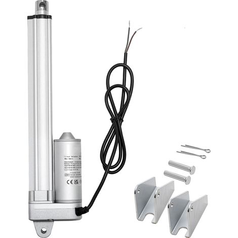 Mophorn 12V Linear Actuator, 8-Inch Stroke, IP65 Waterproof, 675lbs/3000N Force, 0.2"/s Speed, Includes Mounting Bracket for Solar Trackers, Industrial Equipment, and Door Automation (1/5)