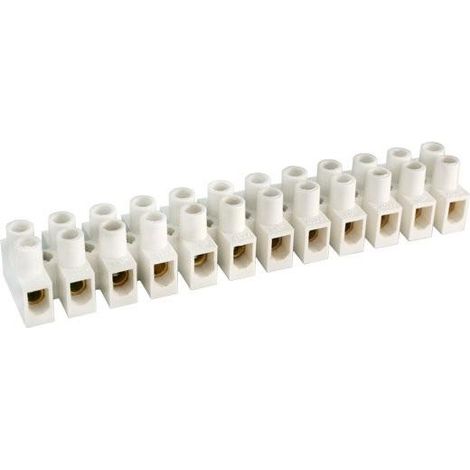 Anschlussleiste 12 Kontakte 30Amp 16mm P.E.NATURAL