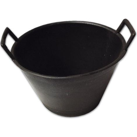Secchio per Muratore in Pvc Maurer misura 34 cm 2 Manici colore Nero