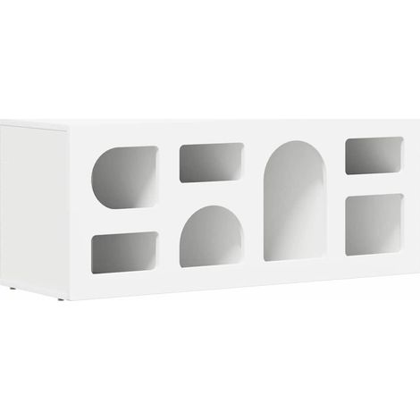 Maison Exclusive - Mobile TV Bianco 100 x 35 x 40 cm Legno multistrato