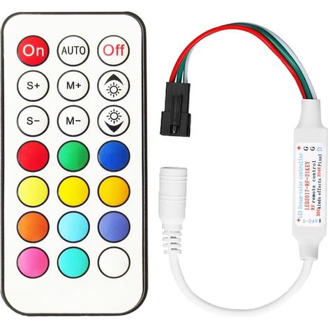5V-24V RF Télécommande contrôleur 366 types de modifications RGB Led contrôleur pour LED bande WS2811 WS2812 WS2812B (1/5)