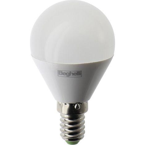 BEGHELLI LED SFERA E14  5W 56824 CAL 3000K PLAST Q.TA 10