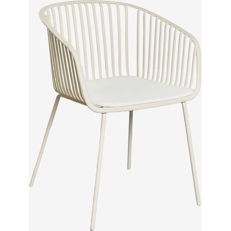 Silla de jardín con reposabrazos en acero y polipropileno Aradina SKLUM (1/5)