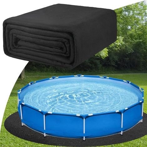 Tapis Piscine Hors Sol Ronde, Tapis De Rond pour Spa, De Sol Piscine, Bâche De Protection pour Le Fond De La, Empêcher Les Perforations, Prolonger La Durée De Vie De Doublure