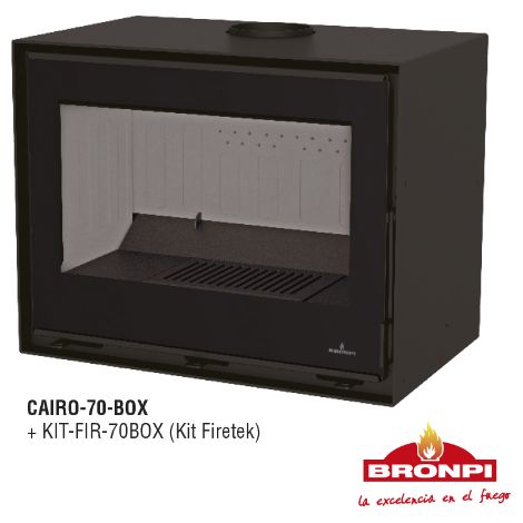 BRICOSOL ESTUFA DE LEÑA BRONPI MODELO CAIRO-70-BOX