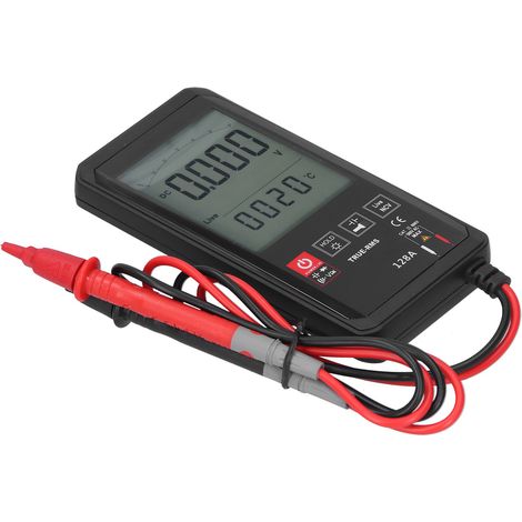 Multimètre numérique tactile LCD intelligent HY128A - Testeur de fréquence et de tension CC/CA - Gris (1/5)