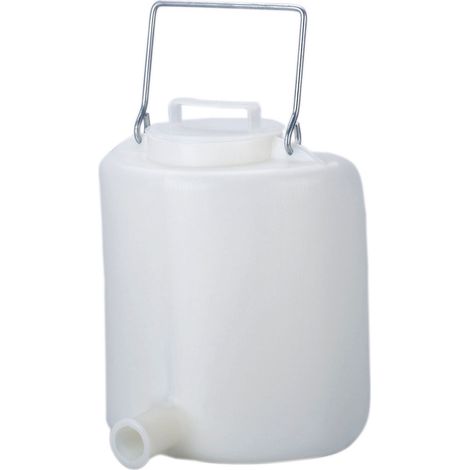 Biberon veau plastique 6l couvercle et anse métal