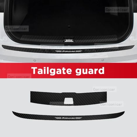 Protection de hayon/autocollant de seuil de porte en fibre de carbone pour GEELY MONJARO 2023-2024 - Accessoires de décoration intérieure anti-rayures (1/3)