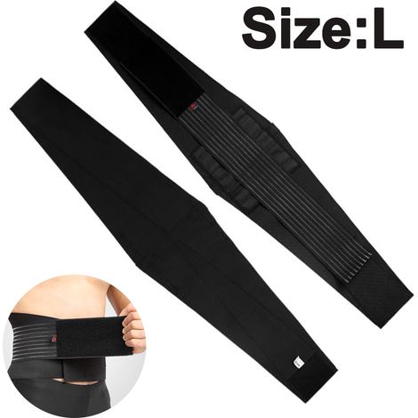 1 Ceinture lombaire, double sangle réglable, 8 baleines de soutien, tissu respirant, pour homme et femme (1/5)
