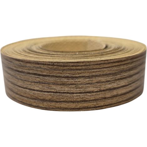 1x Bande de Chant Thermocollant 21mm x 5m Epaisseur 0,50mm Mélaminé Facile à Appliquer Bricolage Étagère Meuble Panneau Bois Durable, Épinette Brossée (1/3)