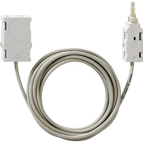Cable de prueba Rutenbeck con conector de prueba VE LSA negro 17,4 cm