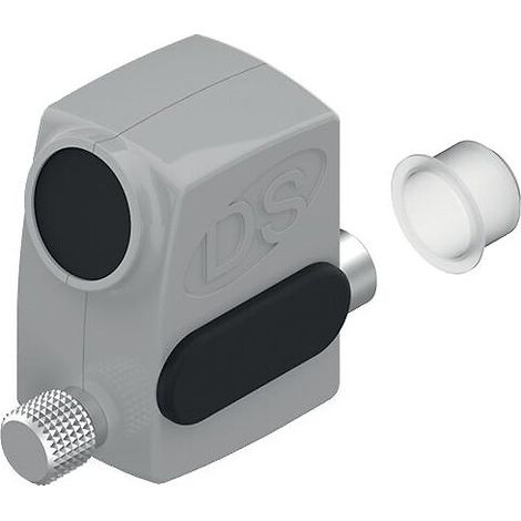 Arrêt de vantail coulissant S'Hestia semi-automatique Simply pêne L14 blanc RAL 9010 - LA CROISÉE DS