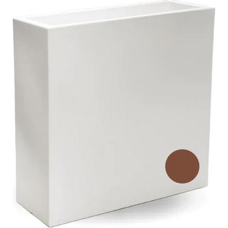 Blumenkübel rechteckig aus Harz 90x30 cm h 80 mod. Flowerpot Top Braun