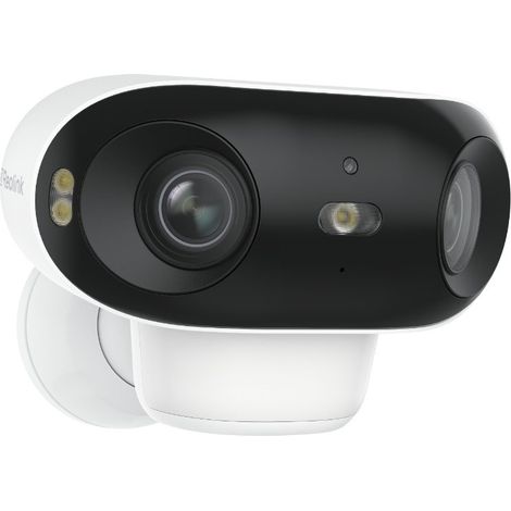 Reolink 4K 8MP Akku 2,4/5GHz WiFi Überwachungskamera mit 180° Sichtfeld, Wi-Fi 6, Smarter Erkennung, ColorX Farbnachtsicht, 2-Wege-Audio, IP66