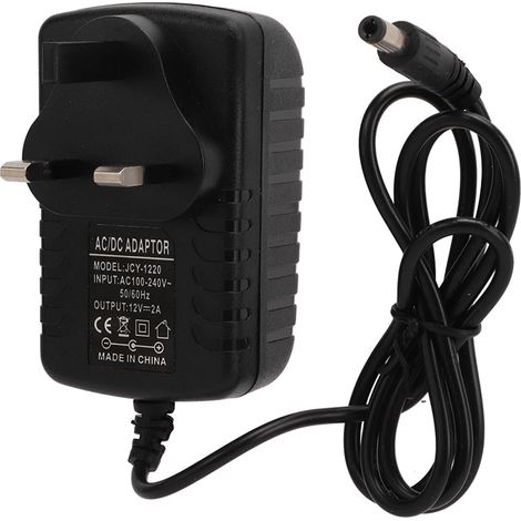 Adaptateur secteur 12V 2A stable portable facile à utiliser universel pour moniteur prise UK 100-240V (1/5)