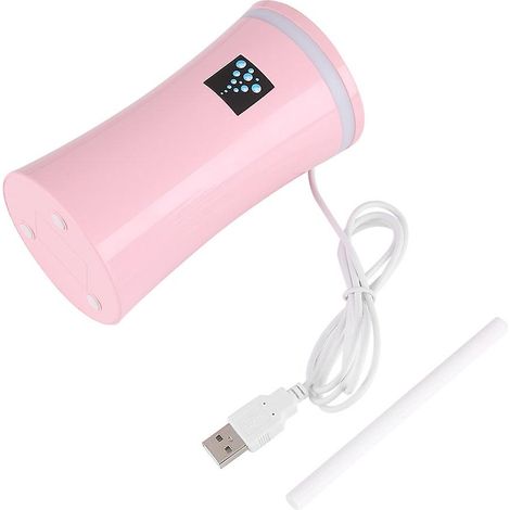 Humidificateur USB rose 230 ml, diffuseur d'huiles essentielles, spray ultrasonique pour bureau et voiture (1/5)