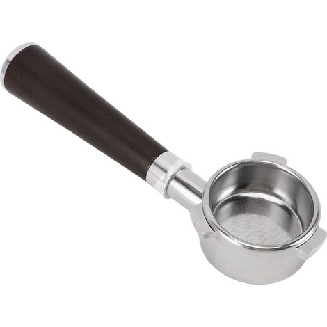 Portafiltre sans fond en inox 54mm, amovible pour machine à café Breville Série 8 (1/5)