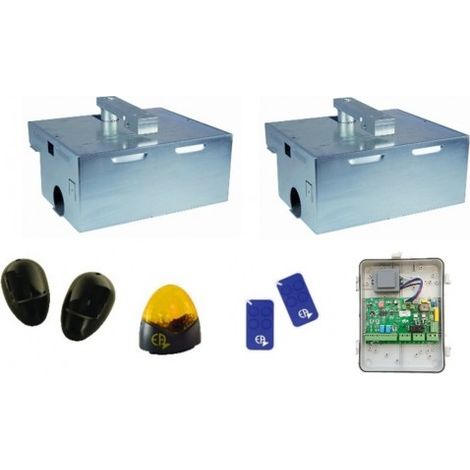 Kit Motorisation Portail Automatisme EA CONFORT E4000B Enterré - Ouverture 110°, 2m 300kg maxi par battant, 230V, 40 cycles par jour (1/5)