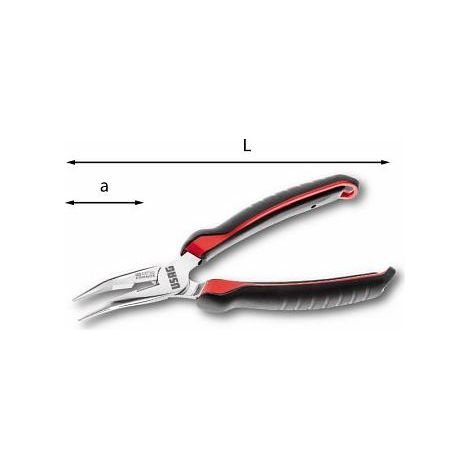 Pince à bec demi-rond coudé à 45° Usag U01330160. 160 mm
