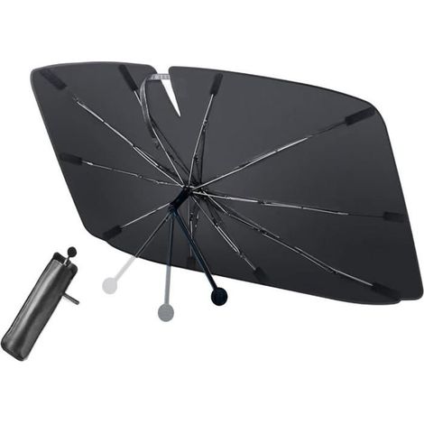 Parasol Pare-Brise Pliable pour Voitures, Protection UV pour Parasols de Voiture, Universel pour La Plupart des Véhicules 140 x