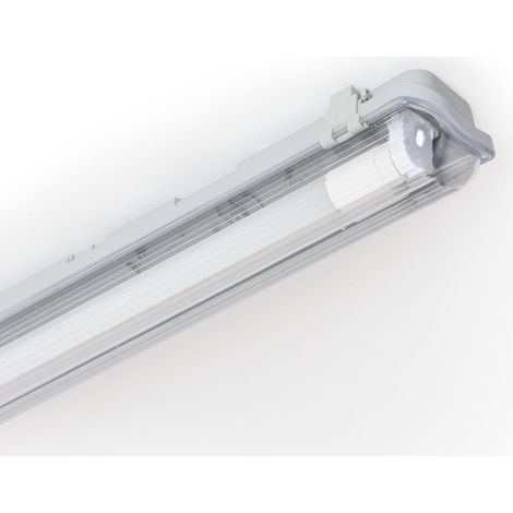 Pantalla Estanca 150cm IP65 con Tubo LED Cristal 22W 140lm/W 4000K Blanco Neutro