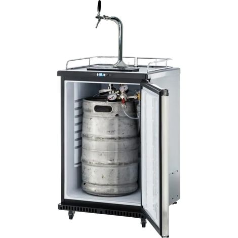 Tireuse à bière, Réfrigérateur à fût de bière jusqu'à 50L - Bar à bière professionnel avec refroidissement statique et contrôle digital BK160