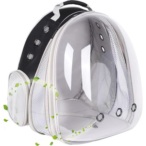 Sac à Dos pour Chat avec Une capacité de 9 kg, Extension Avant avec fenêtre Bulle Transparente pour Transporter des Chats de Petite à Grande Taille. (1/5)