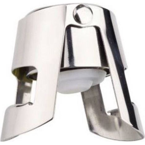 TrAdE Shop Traesio - Tappo Per Bottiglie Acciaio Inox Ermetico Vino Spumante Bottle Stopper -