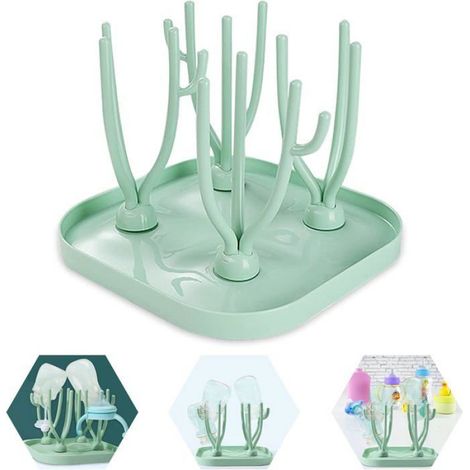 Égouttoir À Biberon - Support De Séchage Pour Biberons - Adaptable Évier Ou Robinet - Gain De Place En Cuisine - 1 Pièce