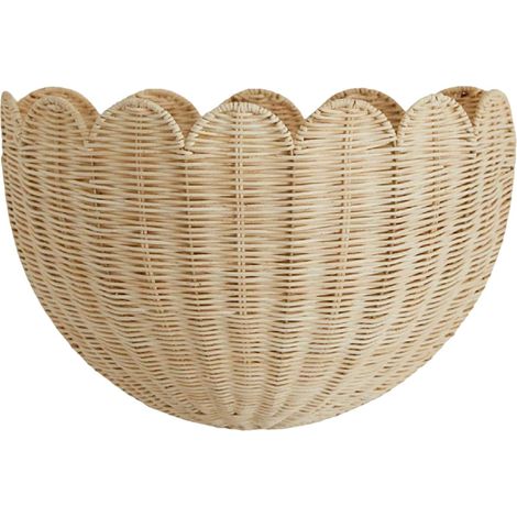 Panier suspendu en osier – Paniers décoratifs Rangement rustique pour appartement, chambre d'enfant, chambre à coucher, maison, entrée, dortoir, cuisine, salon, ferme (1/5)