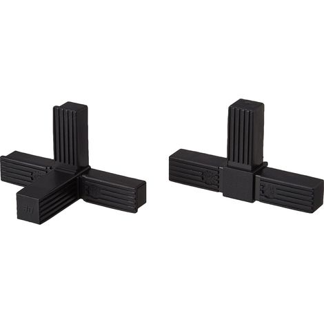 cyclingcolors connettore tubo quadro 20x20 25x25 30x30 plastica 20mm 25mm 30mm quadrato supporti staffe mensole (X (25mm)) (1/2)
