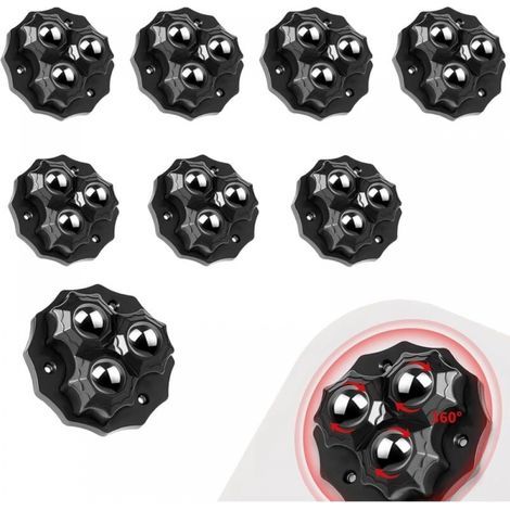 8 Pièces Roulette Charge Lourde, Roulettes pour Meubles, Petite Roulette, Mini Roulette, Roulettes pivotantes universelles à 360 degrés pour boîtes de rangement, poubelles, tables de chevet (1/4)