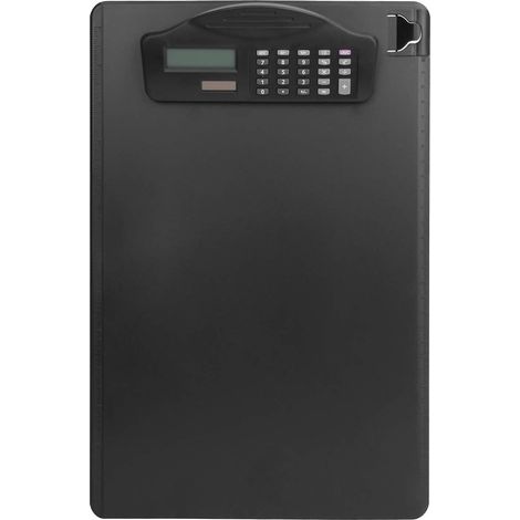 Multifunktionaler Dokumentenhalter mit Taschenrechner, Notizblock und Bürodokumentenhalter mit Aufhängesystem.