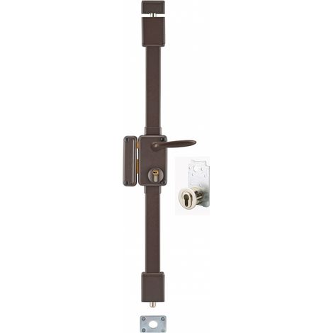 Thirard – Serrure 3 points à fouillot marron gauche – Coffre acier embouti – Résistance au crochetage et perçage – Pour porte d'entrée 1650-2250mm