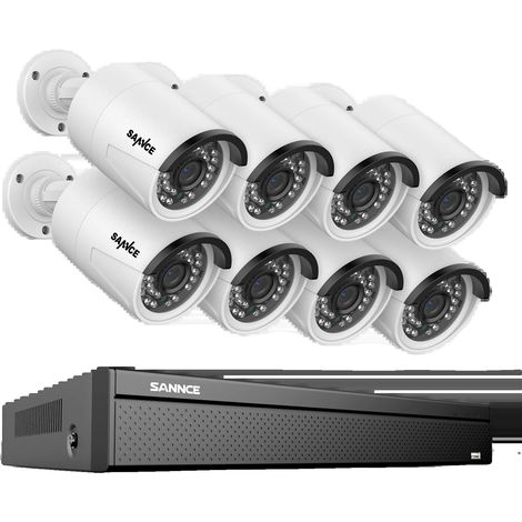 Système de Caméra de Sécurité, Résolution 8MP, Vision Nocturne jusqu'à 30m, Aucun-b, 16CH 8Pcs 5MP (1/2)