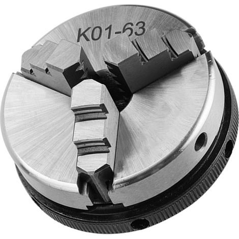 1 Stück 3-Backen-Drehbankfutter K01-63/M14 mit manueller Selbstzentrierung für die Holzbearbeitung (1/5)