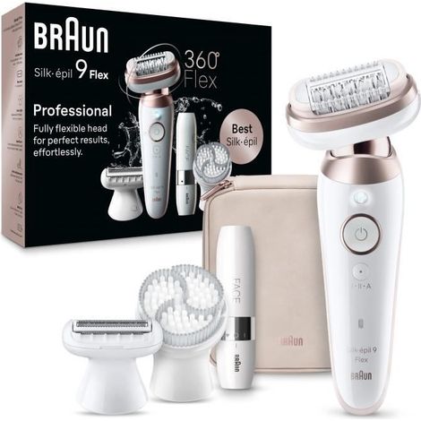 Braun – Épilateur électrique femme sans fil – Tête flexible 360° – Autonomie 50 min – 2 vitesses – Pour épilation sous la douche (1/4)