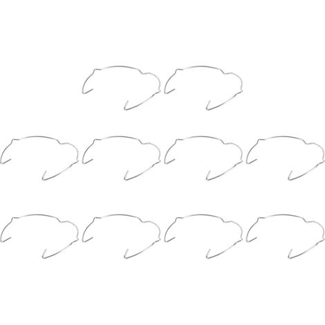 Anneaux de retenue Healeved, lot 10, en fer, pour spots encastrés et downlights. Comprend des clips (1/5)