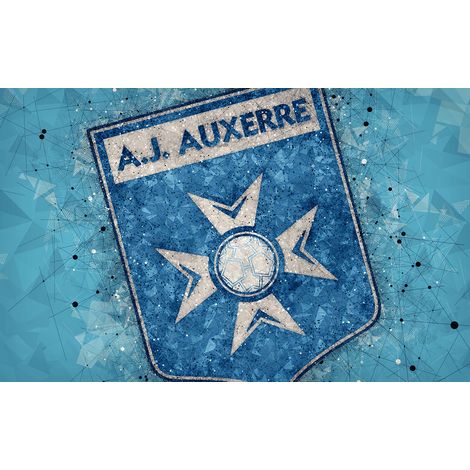 Papier peint panoramique Foot / Football - A.J. Auxerre - 130 cm x 81 cm (1/2)