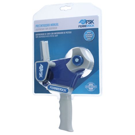 Dispensador de cinta ferrestock fsktad002bli mango ergonómico tensión ajustable