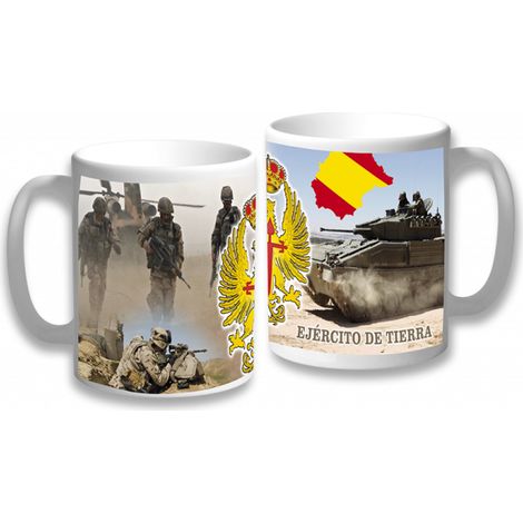 Taza cerámica Martinez Albainox ejercito de tierra 9.6 cm 8 cm