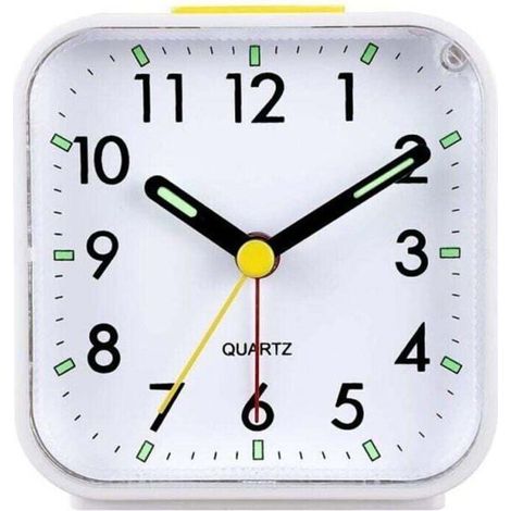 Analoger, leiser Wecker ohne Ticken, mit sanftem Aufwachen, akustischem Alarm, ansteigender Lautstärke sowie Schlummer- und Stoppfun (1/4)