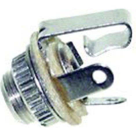TRU COMPONENTS 1559801 Klinken-Steckverbinder 3.5 mm Buchse, Einbau Polzahl: 2 Mono Silber 1 St.
