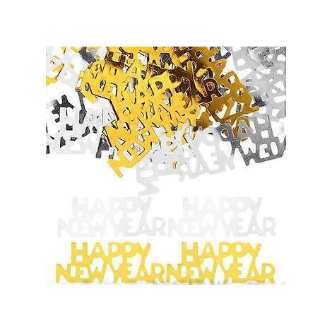 sachets de confettis argentés et dorés pour le Nouvel An - Centre de table pour une fête du Nouvel An (1/2)
