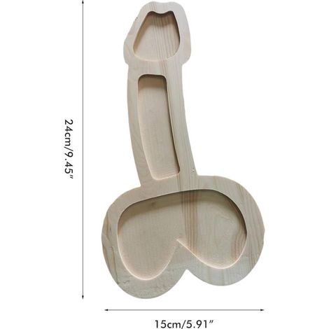 Plateau en Bois pour Apéritif, Plateau de Service en Bois de Forme Originale, Décoration pour Fête, Vacances et Pendaison de Crémaillère (1/3)