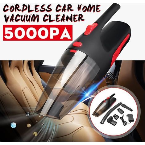 Aspirateur à Main Sans Fil 12V 120W 2200mAh - Collecteur à Poussière avec Bouton de Relâchement (1/4)