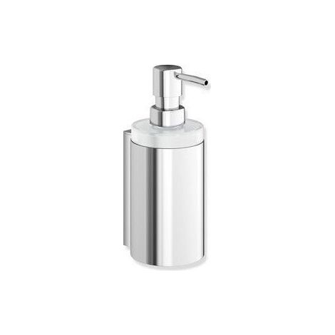 Dispensador de jabón SYSTEM 900 con soporte metálico vc Cristal satinado